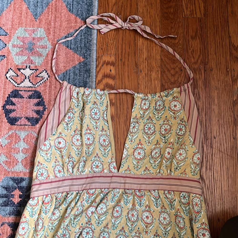 Free People Yellow and Pink Mini Dress - Picture 4 of 11